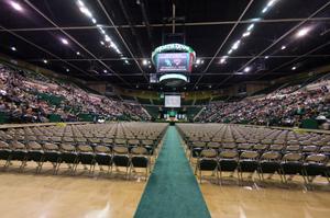 Primary view of object titled '[Audience before UNT Commencement begins]'.