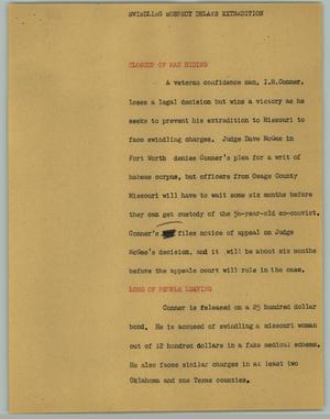 Primary view of object titled '[News Script: Delay]'.