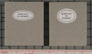 Primary view of object titled 'More not in Adomeit'.