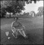 Photograph: [Bernice sitting outdoors, 2]