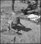 Photograph: [Photograph of a young boy playing in the sand]