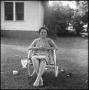 Photograph: [Bernice sitting outdoors]