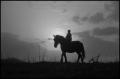 Photograph: [Silhouette of a boy riding a horse, 5]
