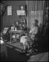 Photograph: [Aunt Nora Treece sewing]