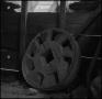 Photograph: [A wooden wheel]