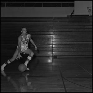 Primary view of object titled '[Eagle Varsity Basketball Player Mike Long, 2]'.