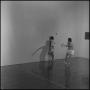 Photograph: [Two women playing racquetball]