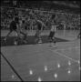 Primary view of [Blurry shot of a basketball game in progress]