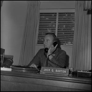 Primary view of object titled '[Photograph of Jack Barton]'.