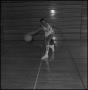 Photograph: [John Savage with a basketball]