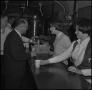 Photograph: [Students getting drinks]