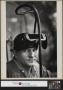 Photograph: [Unidentified man in welding mask]