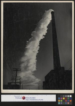Primary view of object titled '[Smokestack billowing]'.