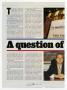 Thumbnail image of item number 1 in: '["A Question of Loyalty" article, March 13, 2001]'.