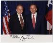Photograph: [Photograph of Charles Francis and George W. Bush]