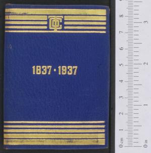 Primary view of object titled '[Calendar for 1937]'.