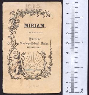 Primary view of object titled 'Miriam'.