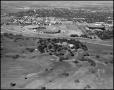 Photograph: [Aerial of Clubhouse, Fouts Field, and Coliseum]