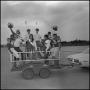 Photograph: [Students with Spirit Bell on trailer 5]