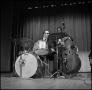 Photograph: [Joe Morello and Eugene Wright playing jazz]