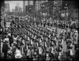 Thumbnail image of item number 1 in: '[Soldiers stand at attention at a parade]'.