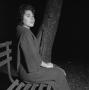 Photograph: [Josie Cantu sitting on a bench, 3]