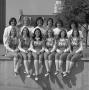 Photograph: [Group shot of ten NTSU cheerleaders, 8]