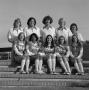 Photograph: [Group shot of ten NTSU cheerleaders, 7]