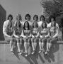 Thumbnail image of item number 1 in: '[Group shot of ten NTSU cheerleaders, 10]'.