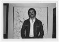 Thumbnail image of item number 1 in: '[Bill Nelson smiling in front of art]'.