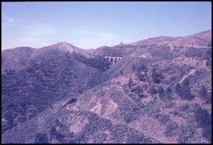 Primary view of object titled 'Eritrean mountains and bridge'.