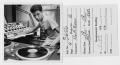 Photograph: [KNTU disc jockey spins vinyl on-air]