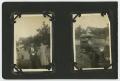 Photograph: [Album page with three photos "cars/houses"]