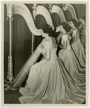 Primary view of object titled '[North Texas State College School of Music Harp Ensemble]'.
