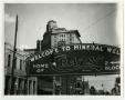 Photograph: [Welcome sign to Mineral Wells]