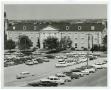 Thumbnail image of item number 1 in: '[Library Building from the parking lot of the Administration Building]'.