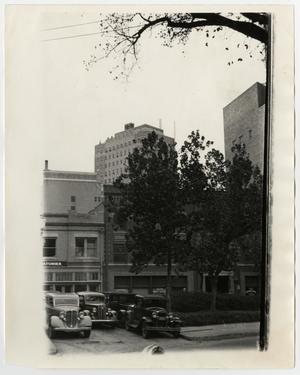 Primary view of object titled '[Photograph of four automobiles]'.