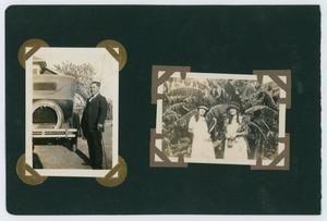 Primary view of object titled '[Album page with four photos "carnival"]'.