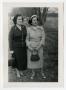 Photograph: [Mrs. Amos (Chabela) Cuellar. and Julia Cuellar standing at a park]