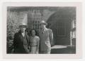 Thumbnail image of item number 1 in: '[Macario, Mary, and Frank Cuellar Sr. in front of house]'.
