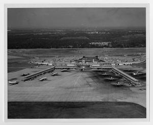 Primary view of object titled '[Aerial photo of Amon Carter Field]'.