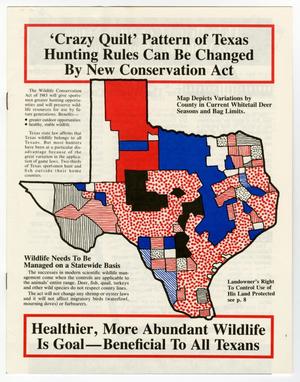 Primary view of object titled '[Texans for Wildlife Conservation magazine, 1983]'.