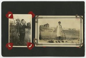Primary view of object titled '[Photo album with 2 photos]'.