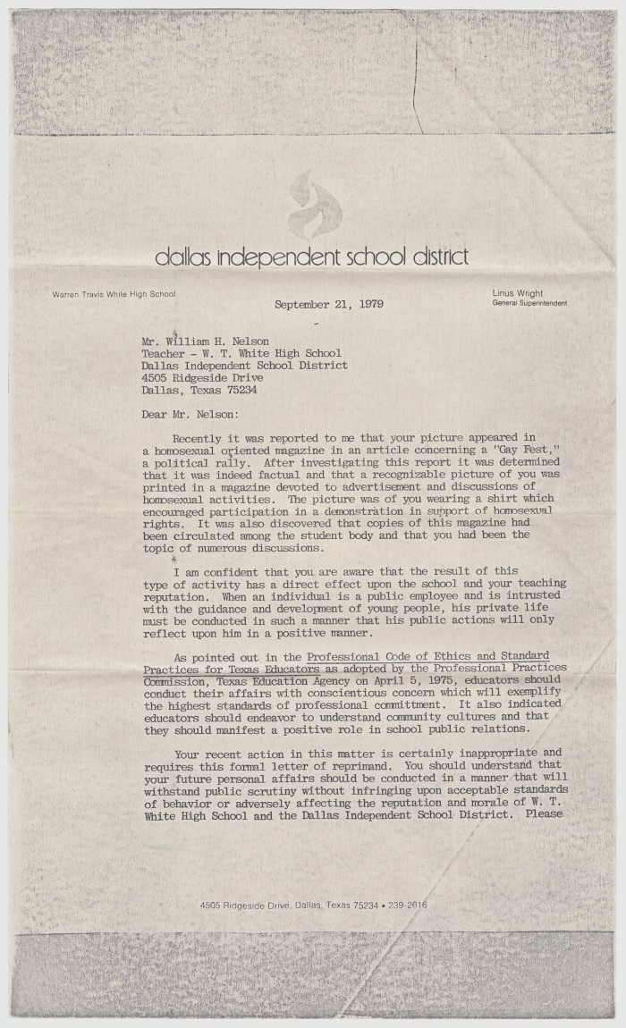 Letter Of Reprimand For Teacher from texashistory.unt.edu