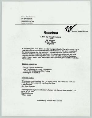 Primary view of object titled '[Documents: Rosebud]'.