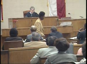 Primary view of [News Clip: Thomas trial]