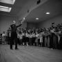 Photograph: [Frank McKinnely conducting the A Cappella choir, 2]