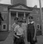 Photograph: [Four children in front of the Hurley Administration building, 5]