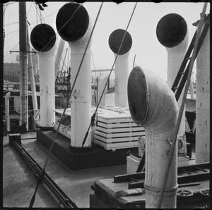 Primary view of object titled '[Ship air ventilators in Houston]'.