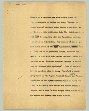 Primary view of object titled '[News Script: Japs]'.